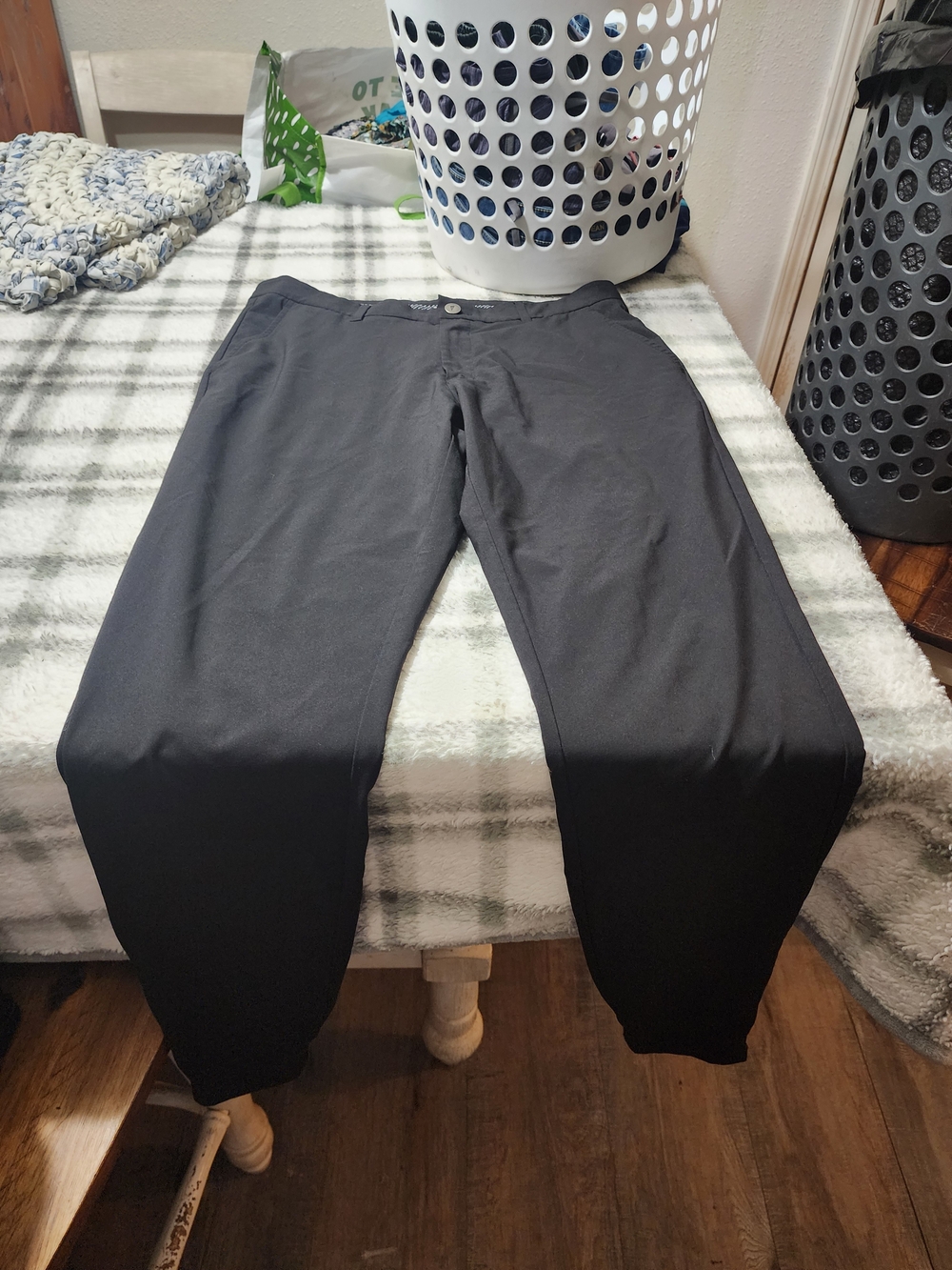 Men's Black Jogger Sweatpants with Elastic Cuffs
